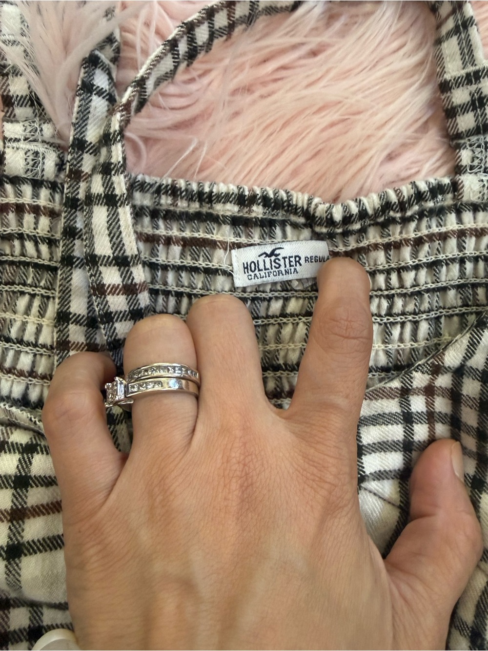 Hollister sleeveless plaid mini dress - Picture 6 of 10